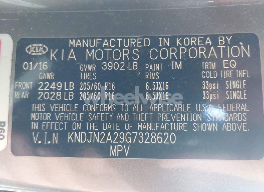 Photo 9 of 2016 Kia Soul (VIN KNDJN2A29G7328620)