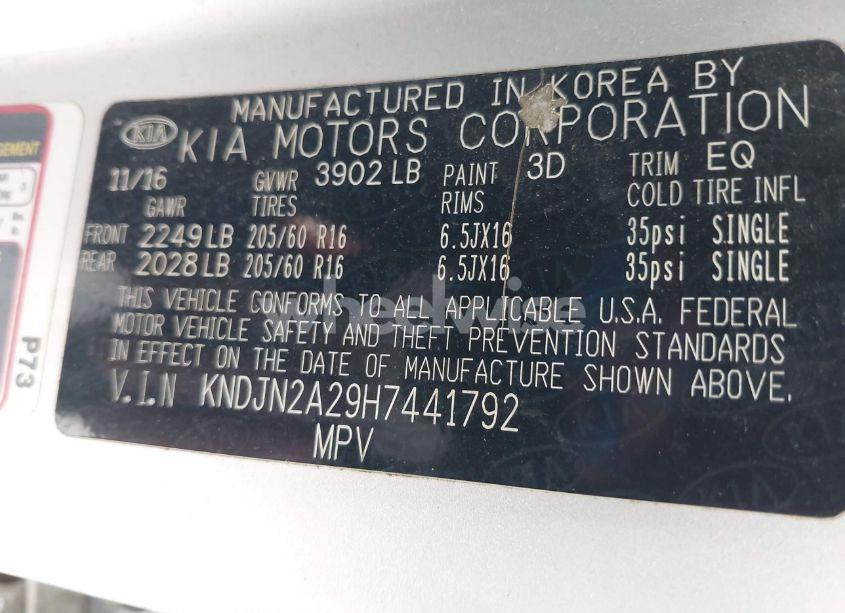 Photo 9 of 2017 Kia Soul (VIN KNDJN2A29H7441792)