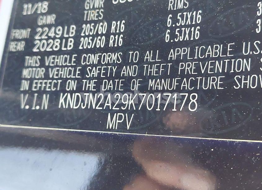 Photo 9 of 2019 Kia Soul (VIN KNDJN2A29K7017178)