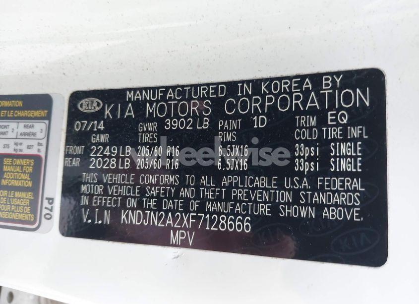 Photo 9 of 2015 Kia Soul (VIN KNDJN2A2XF7128666)