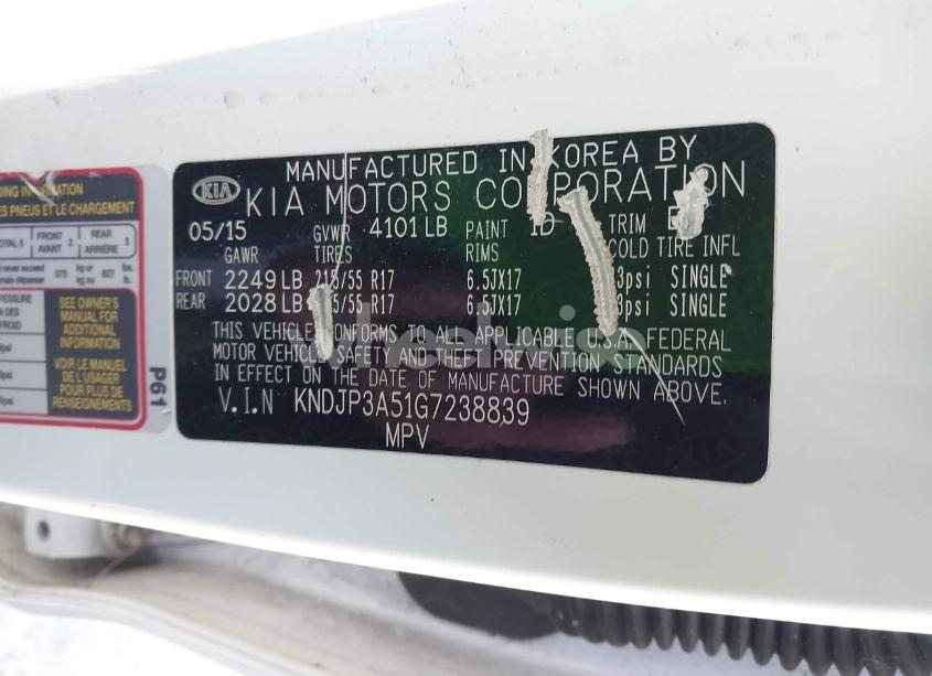 Photo 9 of 2016 Kia Soul + (VIN KNDJP3A51G7238839)