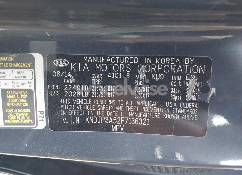 Photo 9 of 2015 Kia Soul + (VIN KNDJP3A52F7136321)