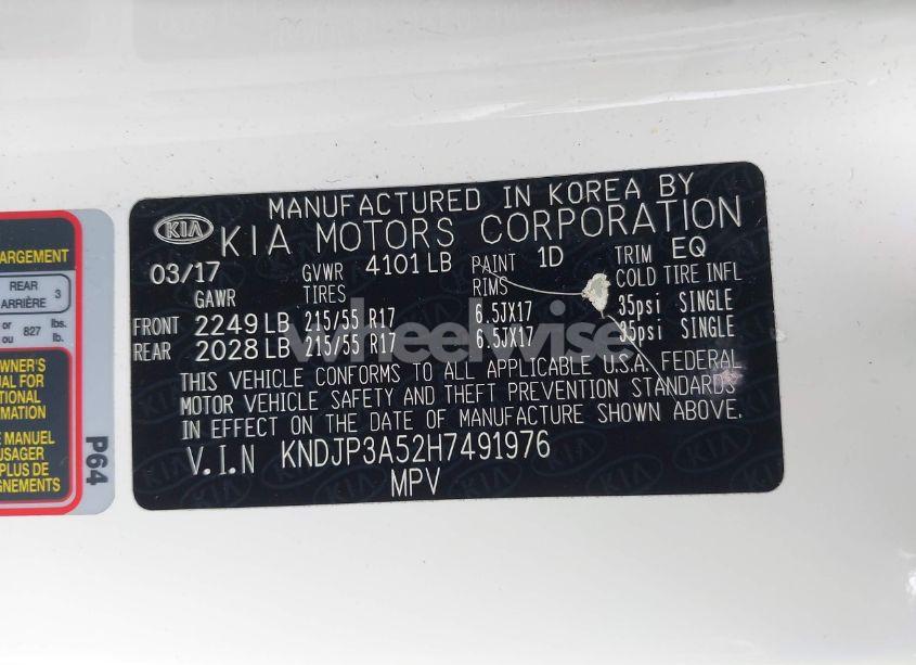 Photo 9 of 2017 Kia Soul + (VIN KNDJP3A52H7491976)