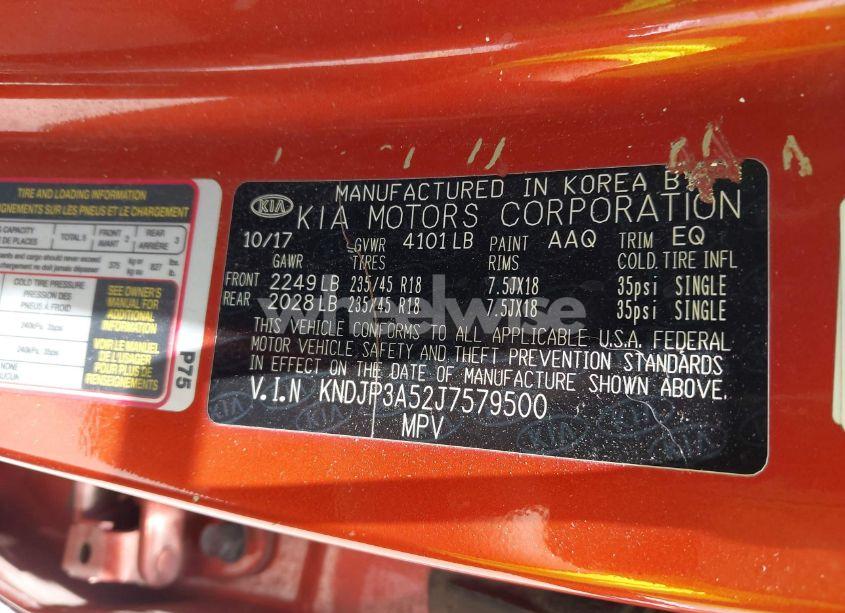 Photo 9 of 2018 Kia Soul + (VIN KNDJP3A52J7579500)