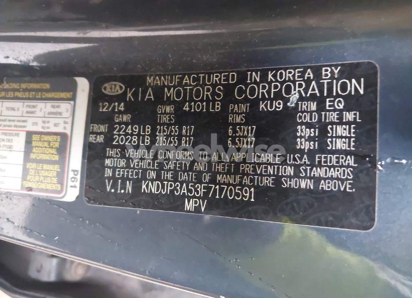 Photo 9 of 2015 Kia Soul + (VIN KNDJP3A53F7170591)