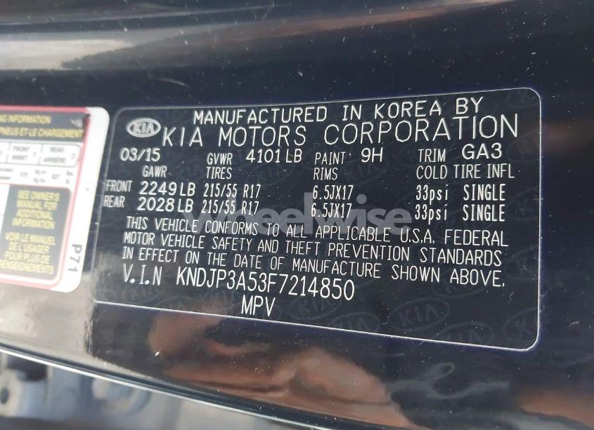 Photo 9 of 2015 Kia Soul + (VIN KNDJP3A53F7214850)