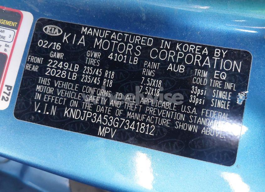 Photo 9 of 2016 Kia Soul + (VIN KNDJP3A53G7341812)