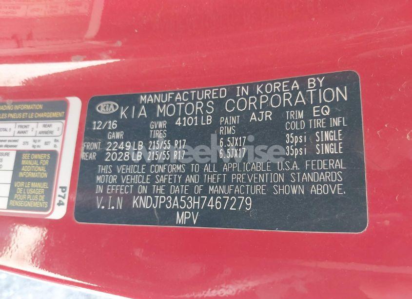 Photo 9 of 2017 Kia Soul + (VIN KNDJP3A53H7467279)