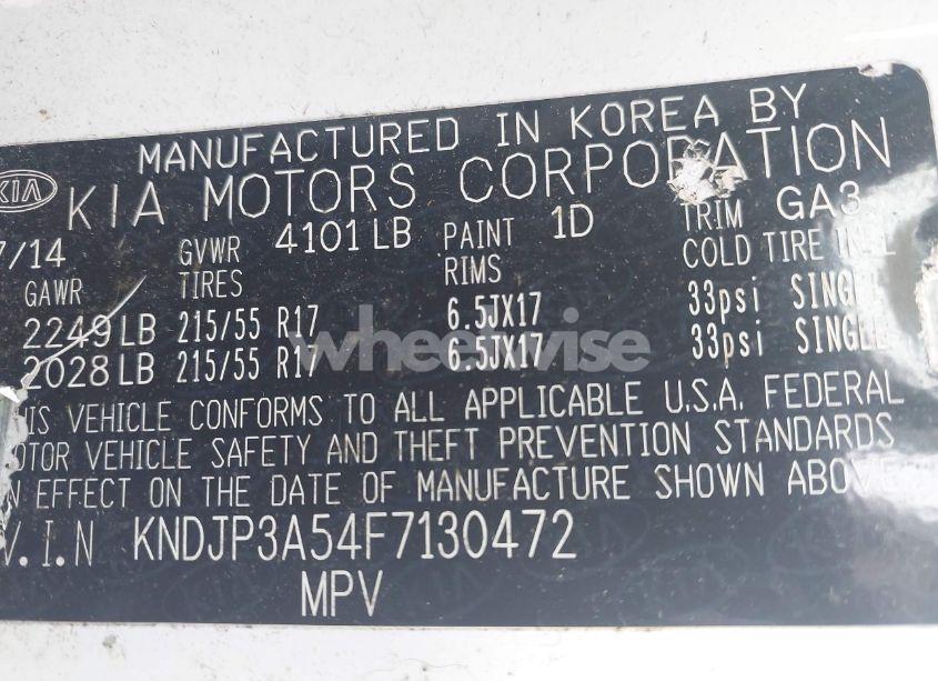 Photo 9 of 2015 Kia Soul + (VIN KNDJP3A54F7130472)