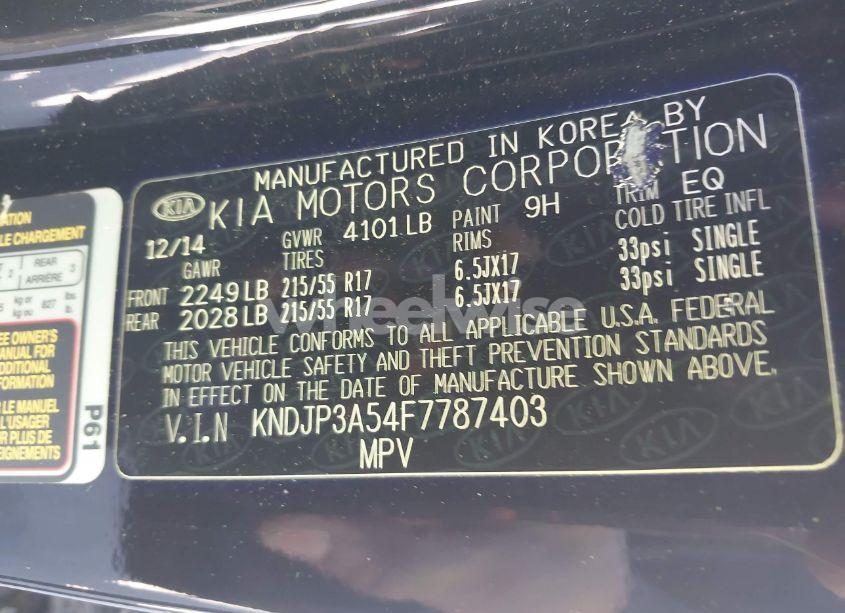 Photo 9 of 2015 Kia Soul + (VIN KNDJP3A54F7787403)