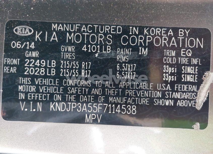 Photo 9 of 2015 Kia Soul + (VIN KNDJP3A55F7114538)