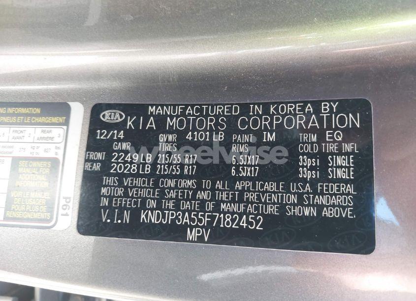 Photo 9 of 2015 Kia Soul + (VIN KNDJP3A55F7182452)