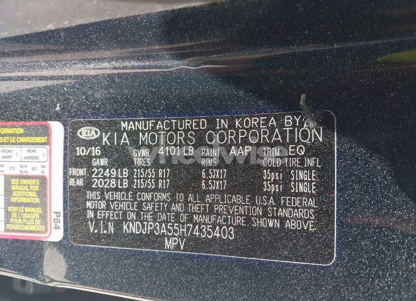 Photo 9 of 2017 Kia Soul + (VIN KNDJP3A55H7435403)