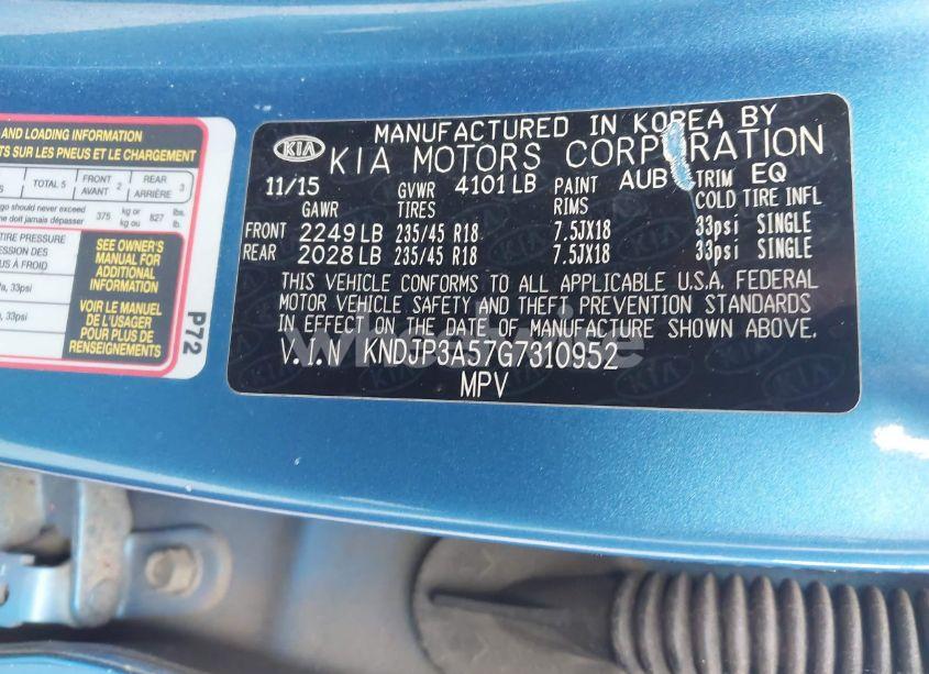 Photo 9 of 2016 Kia Soul + (VIN KNDJP3A57G7310952)