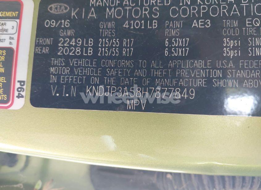 Photo 9 of 2017 Kia Soul + (VIN KNDJP3A58H7877849)