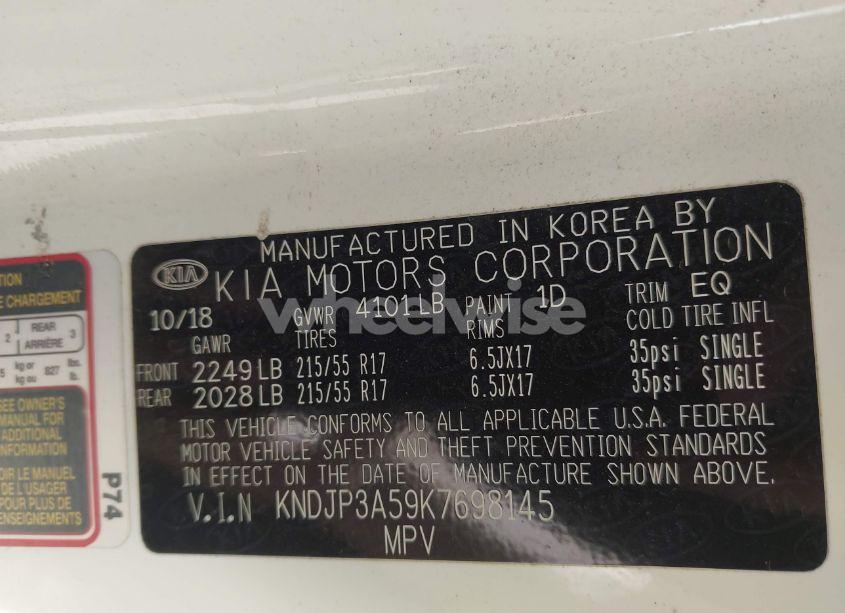 Photo 9 of 2019 Kia Soul + (VIN KNDJP3A59K7698145)