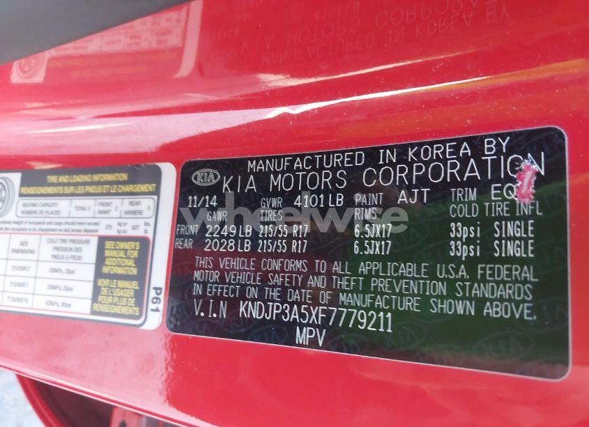 Photo 9 of 2015 Kia Soul + (VIN KNDJP3A5XF7779211)