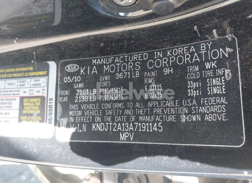 Photo 9 of 2010 Kia Soul (VIN KNDJT2A13A7191145)