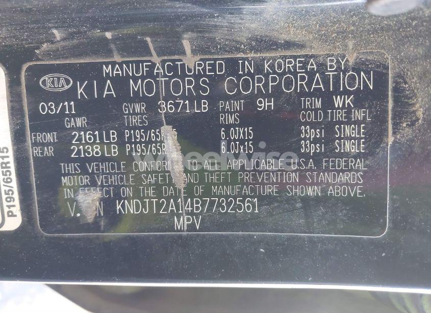 Photo 9 of 2011 Kia Soul (VIN KNDJT2A14B7732561)