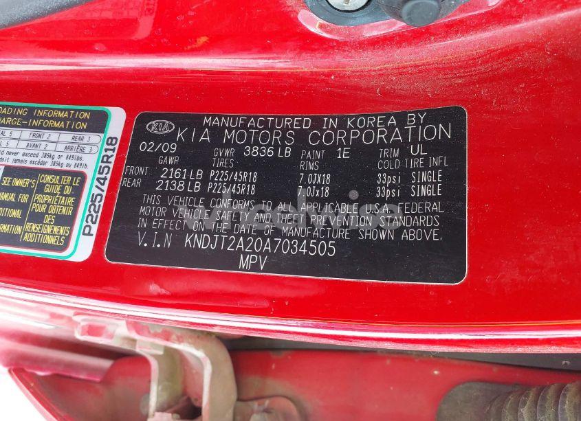 Photo 9 of 2010 Kia Soul SPORT (VIN KNDJT2A20A7034505)