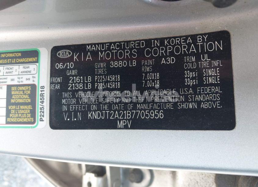 Photo 9 of 2011 Kia Soul SPORT (VIN KNDJT2A21B7705956)