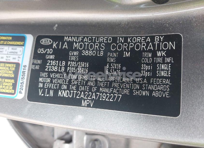 Photo 9 of 2010 Kia Soul + (VIN KNDJT2A22A7192277)