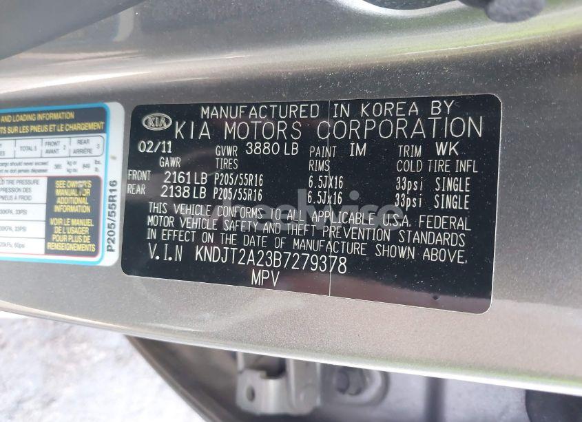 Photo 9 of 2011 Kia Soul + (VIN KNDJT2A23B7279378)