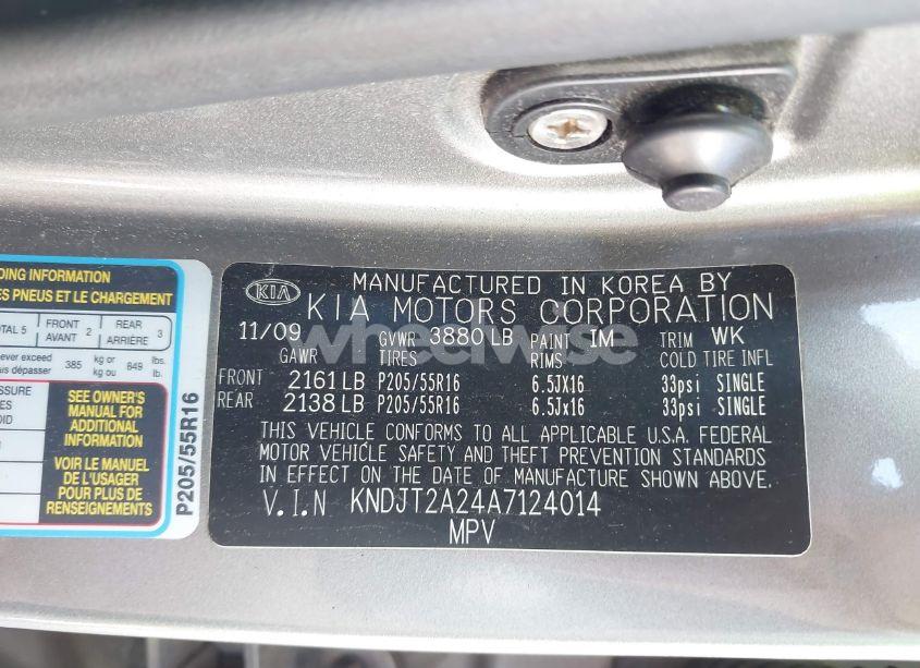 Photo 9 of 2010 Kia Soul + (VIN KNDJT2A24A7124014)