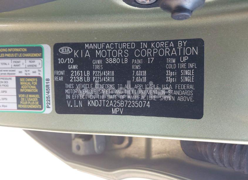 Photo 9 of 2011 Kia Soul ! (VIN KNDJT2A25B7235074)