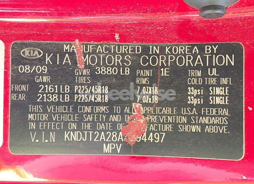 Photo 9 of 2010 Kia Soul SPORT (VIN KNDJT2A28A7094497)