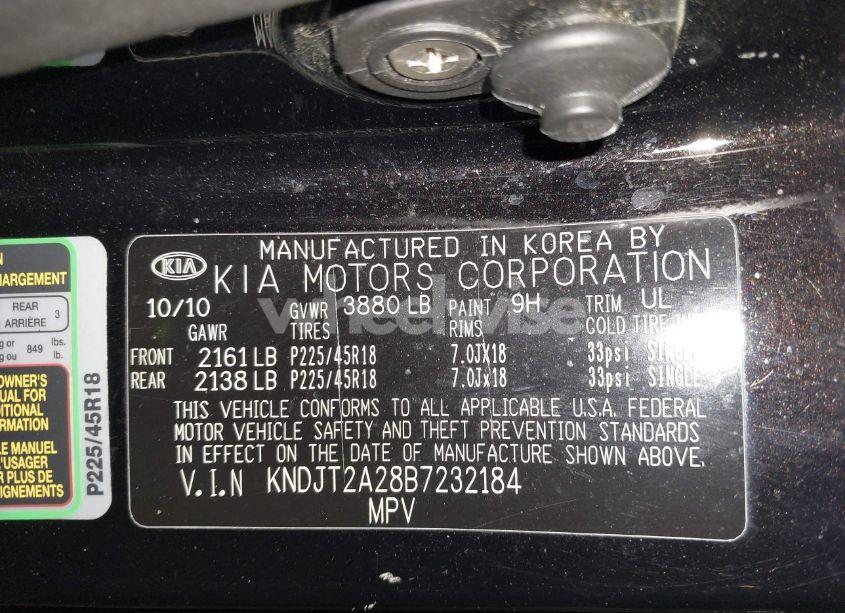 Photo 9 of 2011 Kia Soul SPORT (VIN KNDJT2A28B7232184)