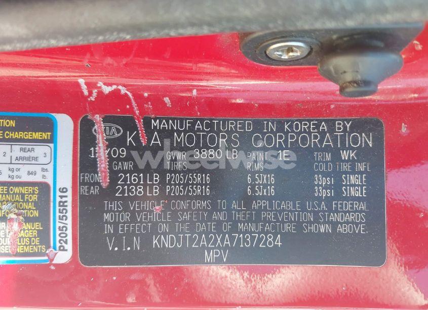 Photo 9 of 2010 Kia Soul + (VIN KNDJT2A2XA7137284)