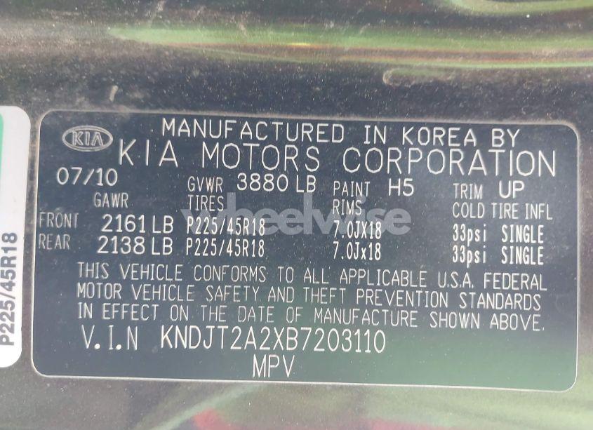 Photo 9 of 2011 Kia Soul ! (VIN KNDJT2A2XB7203110)