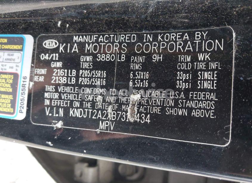 Photo 9 of 2011 Kia Soul + (VIN KNDJT2A2XB7314434)