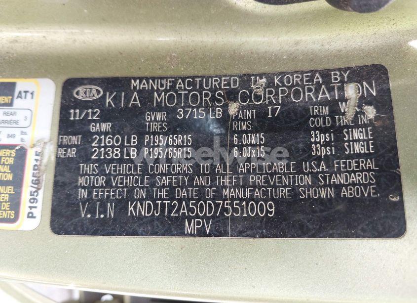 Photo 9 of 2013 Kia Soul (VIN KNDJT2A50D7551009)