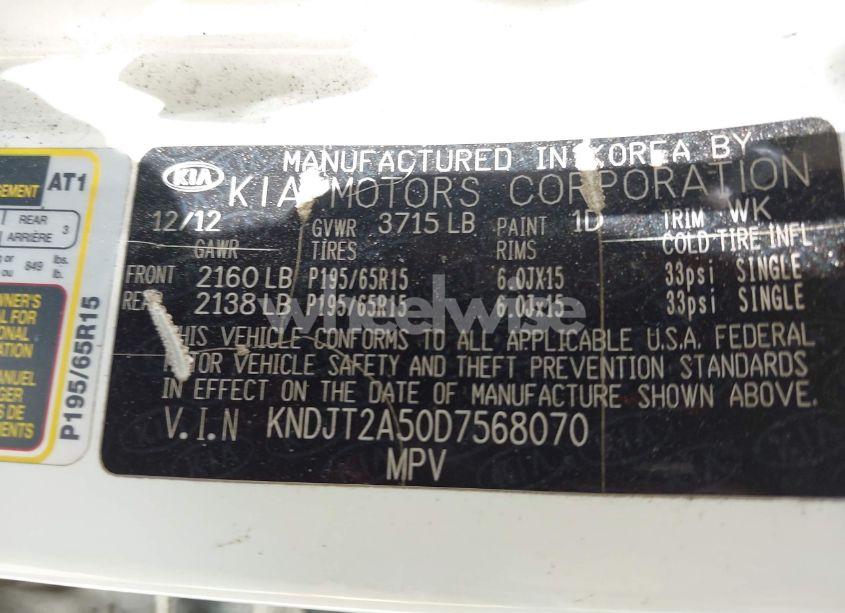 Photo 9 of 2013 Kia Soul (VIN KNDJT2A50D7568070)