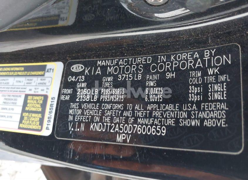 Photo 9 of 2013 Kia Soul (VIN KNDJT2A50D7600659)