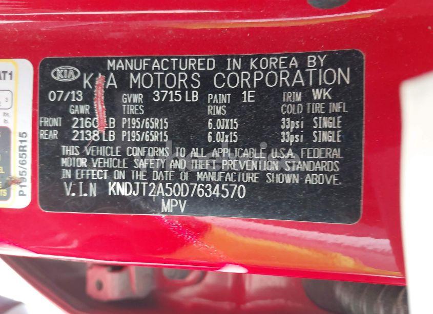 Photo 9 of 2013 Kia Soul (VIN KNDJT2A50D7634570)