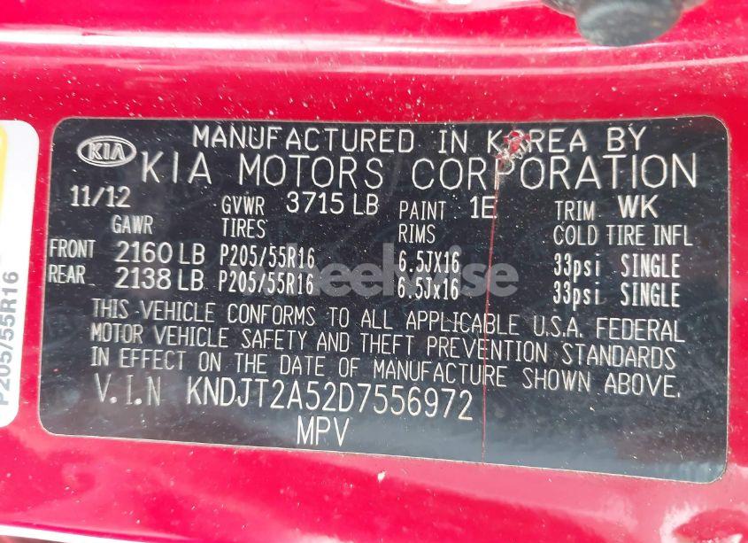 Photo 9 of 2013 Kia Soul (VIN KNDJT2A52D7556972)