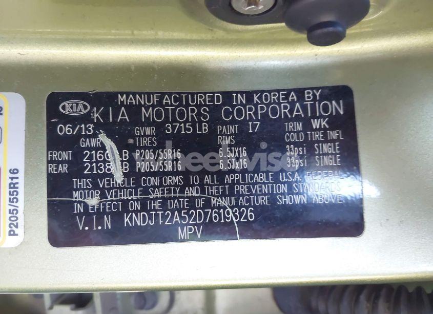 Photo 9 of 2013 Kia Soul (VIN KNDJT2A52D7619326)