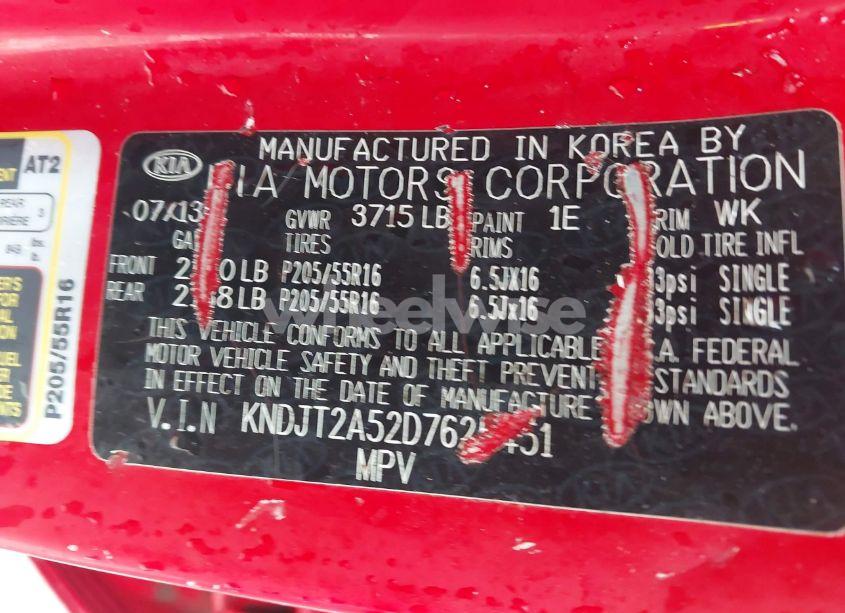 Photo 9 of 2013 Kia Soul (VIN KNDJT2A52D7625451)