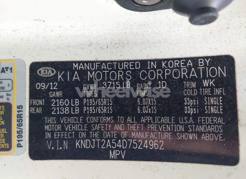 Photo 9 of 2013 Kia Soul (VIN KNDJT2A54D7524962)