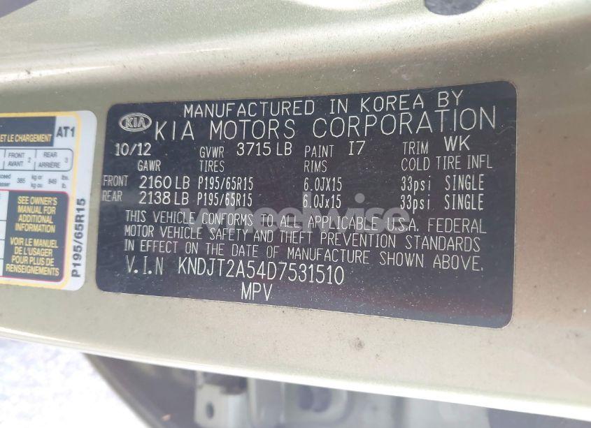 Photo 9 of 2013 Kia Soul (VIN KNDJT2A54D7531510)