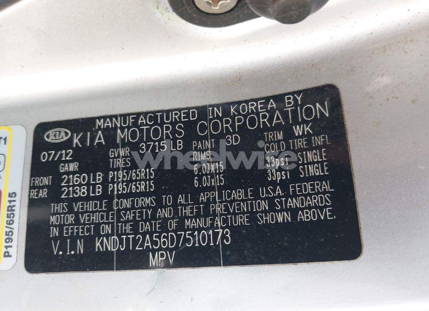 Photo 9 of 2013 Kia Soul (VIN KNDJT2A56D7510173)