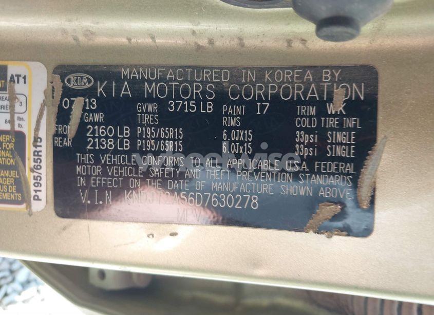 Photo 9 of 2013 Kia Soul (VIN KNDJT2A56D7630278)