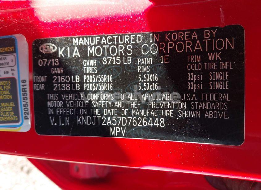 Photo 9 of 2013 Kia Soul (VIN KNDJT2A57D7626448)