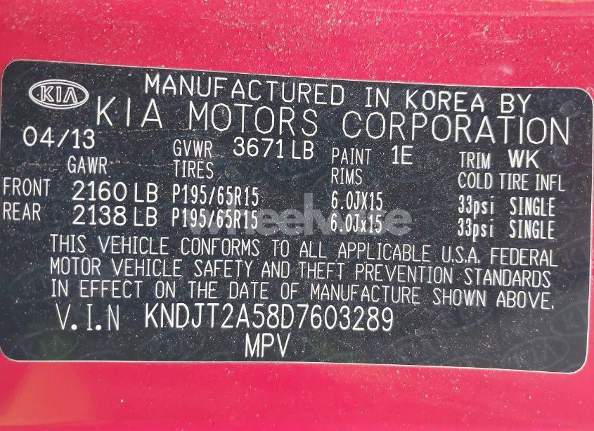 Photo 9 of 2013 Kia Soul (VIN KNDJT2A58D7603289)