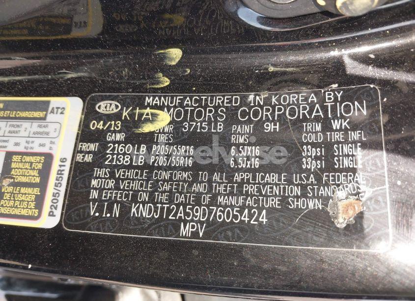 Photo 9 of 2013 Kia Soul (VIN KNDJT2A59D7605424)