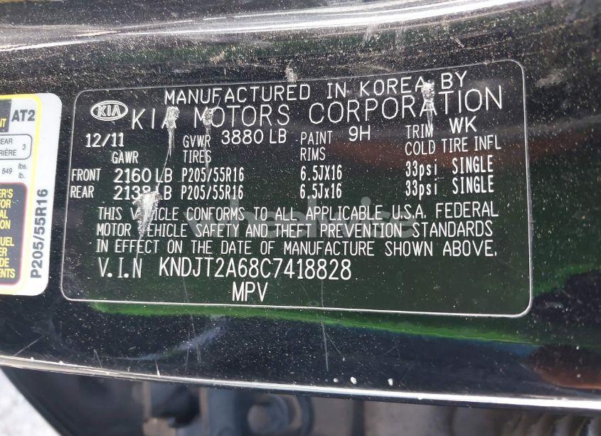 Photo 9 of 2012 Kia Soul + (VIN KNDJT2A68C7418828)