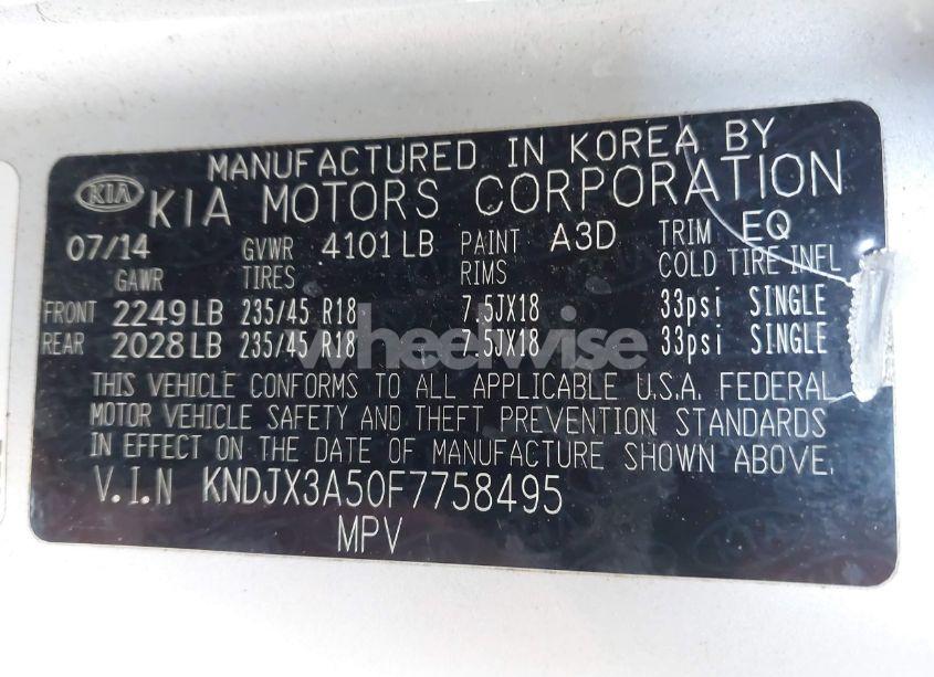 Photo 9 of 2015 Kia Soul ! (VIN KNDJX3A50F7758495)